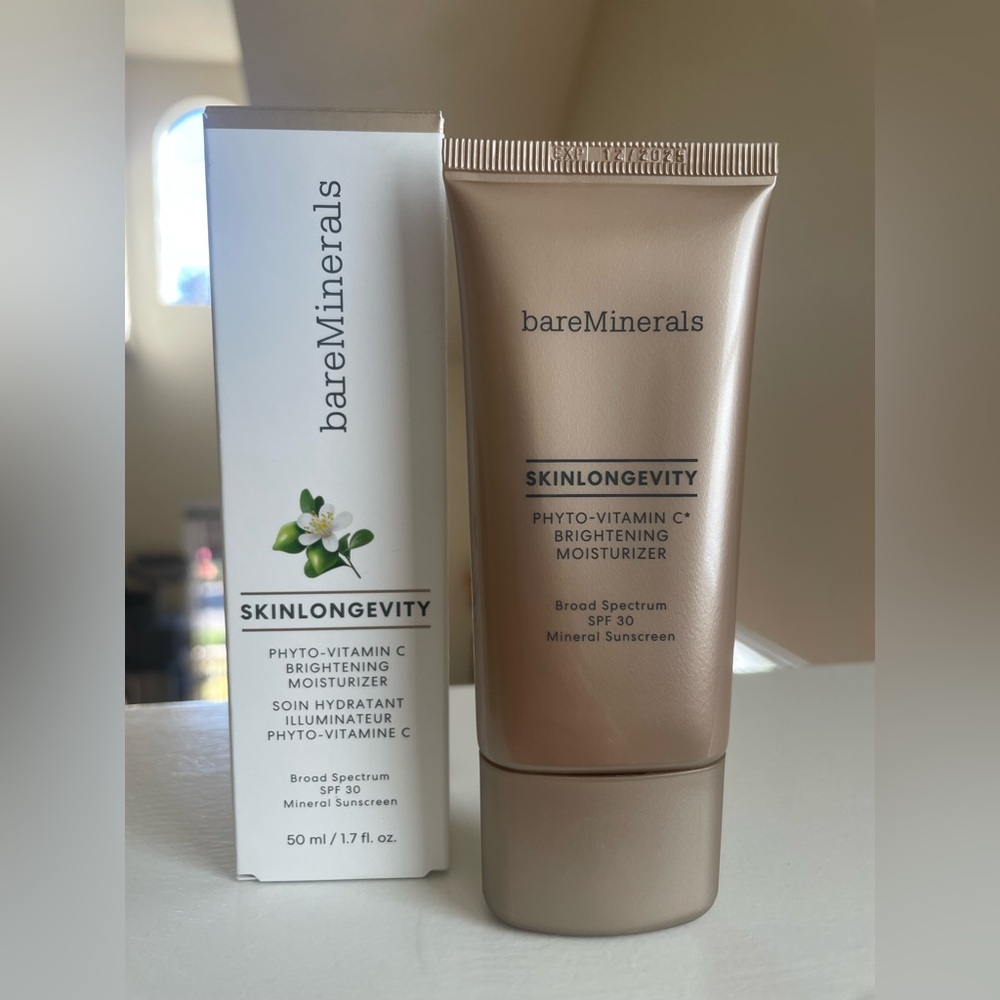 New - bareMinerals Skinlongevity Phyto-Vitamin C Brightening Moisturizer SPF 30